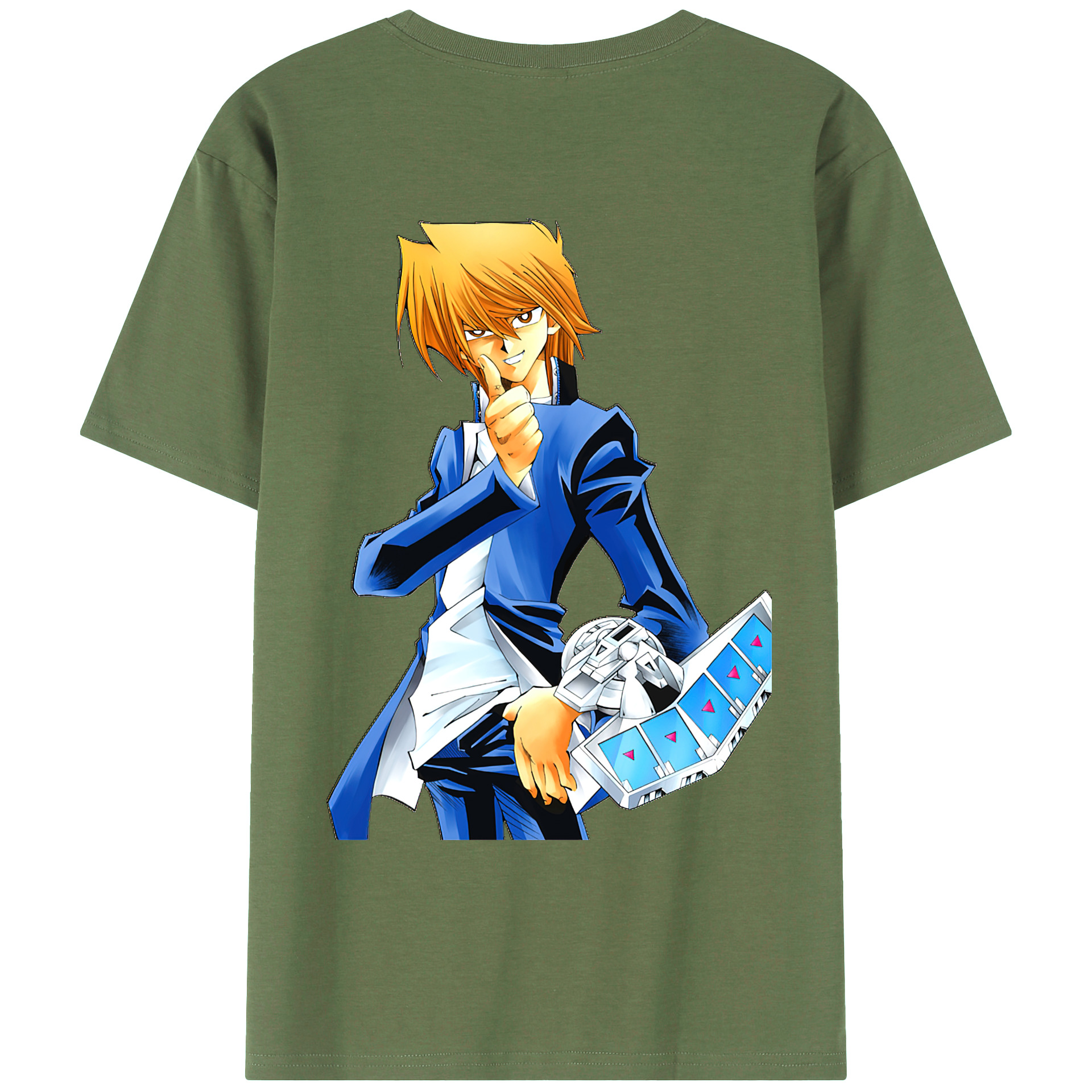 （画像用） 遊☆戯☆王 Yu-Gi-Oh! 綿100％ メンズ半袖Tシャツ（バックプリント） 通気性